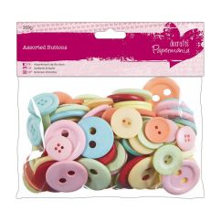 Nasturi decorativi din plastic, diferite modele si dimensiuni, 250 g/set, vintage, Papermania