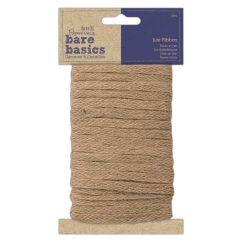 Panglica din iuta, 10mm, 15m/set, maro, Bare Basics Papermania