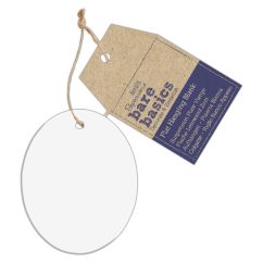 Forme decorative din acril - oval, cu agatatoare, transparent cristal, Bare Basics Papermania