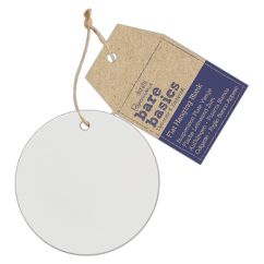 Forme decorative din acril - cerc, cu agatatoare, transparent mat, Bare Basics Papermania