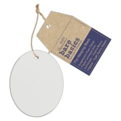 Forme decorative din acril - oval, cu agatatoare, transparent mat, Bare Basics Papermania