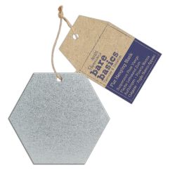Forme decorative din metal - hexagon, cu agatatoare, argintiu, Bare Basics Papermania
