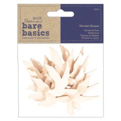 Forme decorative din lemn - porumbei, 12 buc/set, natur, Bare Basics Papermania