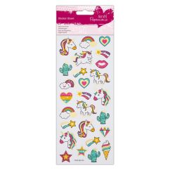 Stickere/abtibilduri, unicorni, Papermania