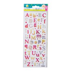 Stickere/abtibilduri, litere cu reflexii, Craft Planet