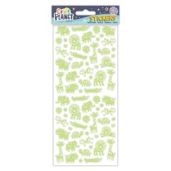 Stickere/abtibilduri fosforescente, safari, Craft Planet