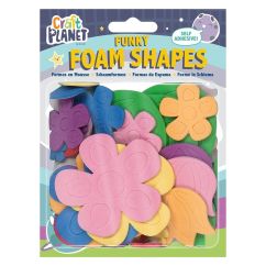 Forme din spuma adeziva - flori, diferite culori si dimensiuni, Craft Planet