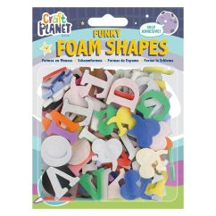 Forme din spuma adeziva - litere, diferite culori, Craft Planet