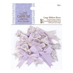 Fundite din panglica decorativa, 12 buc/set, French Lavender, Papermania