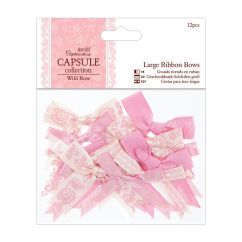 Fundite din panglica decorativa, 12 buc/set, Wild Rose, Papermania