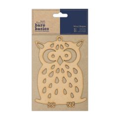Forme decorative din lemn - bufnita, natur, Bare Basics Papermania