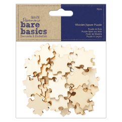 Puzzle din lemn, 36 piese/set, natur, Bare Basics Papermania