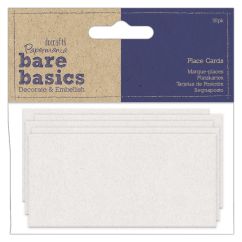 Carduri de asezare la masa, 30 buc/set, carton alb, Bare Basics Papermania