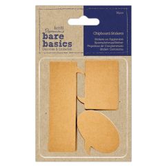 Forme decorative din carton subtire - bule/casete dialog adezive, 30 buc/set, Bare Basics Papermania