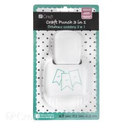 Perforator cu model, etichete/steaguri 3in1, 3.8/5.1/6.3cm, hartie 160-250g/mp, Dp Craft