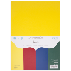 Carton colorat A4, 220 g/mp, 20 coli/set, diferite culori basic, Dp Craft