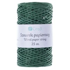 Snur decorativ din hartie, 25m, verde, Dp Craft