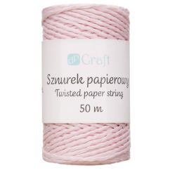 Snur decorativ din hartie, 50m, roz, Dp Craft