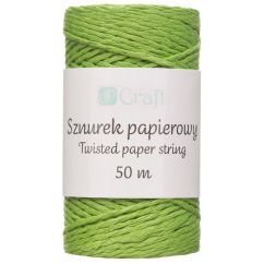 Snur decorativ din hartie, 50m, verde, Dp Craft