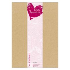 Carton natur/kraft A4, 280g/mp, 100 coli/set, maro, Papermania