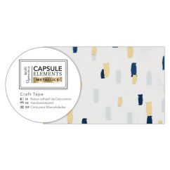 Banda adeziva decorativa washi, 4.8cmx3m, Multi Dash, Capsule Elements, Papermania