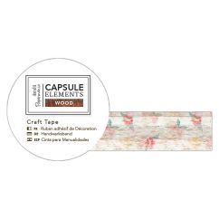 Banda adeziva decorativa washi, 3m, Flowers, Capsule Elements, Papermania