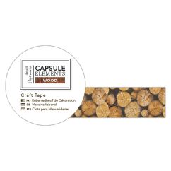 Banda adeziva decorativa washi, 3m, Stumps, Capsule Elements, Papermania