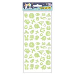 Stickere/abtibilduri fosforescente, monstri, Craft Planet