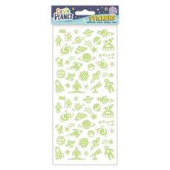 Stickere/abtibilduri fosforescente, spatiu cosmic, Craft Planet