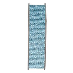 Panglica decorativa din satin, cu glitter/sclipici, 3m, bleu, Anita's