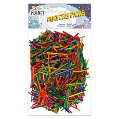 Bete de chibrit, 500 buc/set, diferite culori, Craft Planet