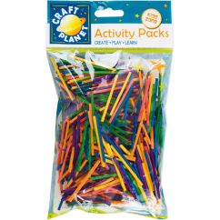 Bete de chibrit, 500 buc/set, diferite culori, Craft Planet