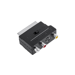 Adaptor euroscart + 3rca + svhs, negru, Inne