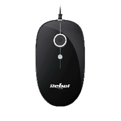 Mouse optic USB 2.0, 4 butoane, negru, Rebel WDM100