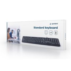 Tastatura USB, 104 taste, negru, Gembird