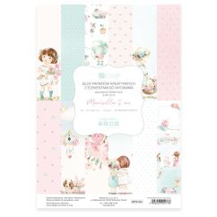 Hartie decorativa A4, pentru uz creativ, 170 g/mp, 20 coli/set, Marisella&me, Dp Craft