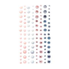 Strasuri/pietre si perle adezive, Ø 3/4/5/6mm, 120 buc/set, modern chic, Dp Craft