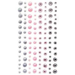 Strasuri/pietre si perle adezive, Ø 3/4/5/6mm, 120 buc/set, modern chic, Dp Craft