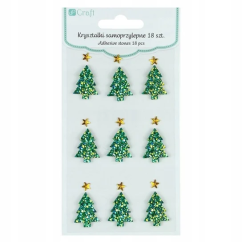 Strasuri/pietre adezive, braduti, 20mm, 18 buc/set, Dp Craft