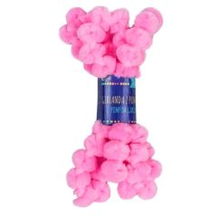 Pom pom ghirlanda, 120cm, Ø 25mm, roz, Dp Craft