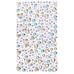 Strasuri/pietre adezive, diferite dimensiuni si forme, 250 buc/set, culori pastelate, Dp Craft