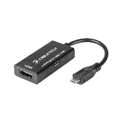 Cablu adaptor MHL micro USB - HDMI full HD, negru, Cabletech