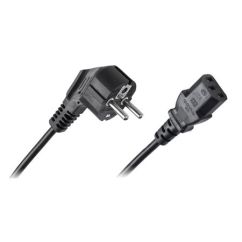 Cablu alimentare pc/calculator - IEC C13, stecher schuko, 1.5m, negru, Cabletech