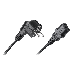 Cablu alimentare pc/calculator - IEC C13, stecher schuko, 5m, negru, Cabletech