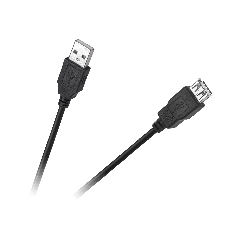 Cablu prelungitor USB tata - USB mama, 1m, negru, Cabletech Eco-Line
