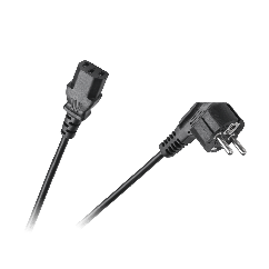 Cablu alimentare pc/calculator - IEC C13, stecher schuko, 1.5m, negru, Cabletech Eco-Line