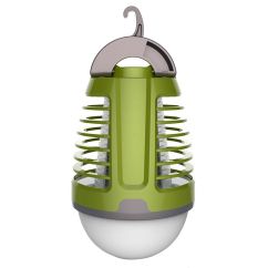 Lampa LED de exterior si aparat anti insecte (muste, tantari, molii), reincarcabila, 1000V, 5W, raza 40mp, Platinet 2in1