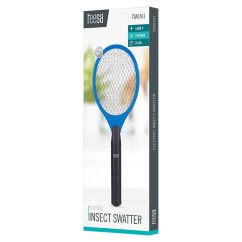 Paleta electrica anti insecte (muste, tantari, molii), 1500V, 3W, albastru/negru, Teesa Swatter