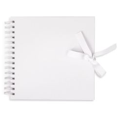 Album scrapbooking 20.5x20.5cm, coperti cartonate 3mm, 40 coli 200g/mp, alb, Dp Craft