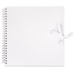 Album scrapbooking 30.5x30.5cm, coperti cartonate 3mm, 40 coli 200g/mp, alb, Dp Craft